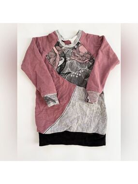 Handmade Floral Patchwork Long Sleeve Top